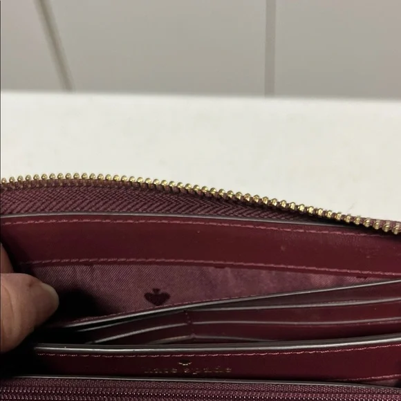 Kate Spade Cream and Brown Leather Wallet - Picture 12 of 13